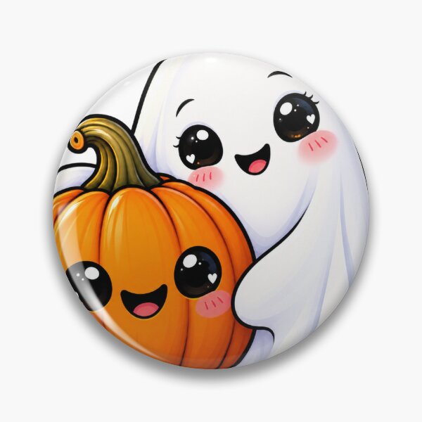 Item preview, Cute pumpkin and ghost designed and sold by Katnip195.
