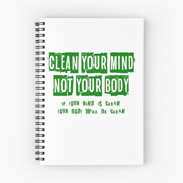 Item preview, clean your mind not your body mind touch text design designed and sold by sowaibur.