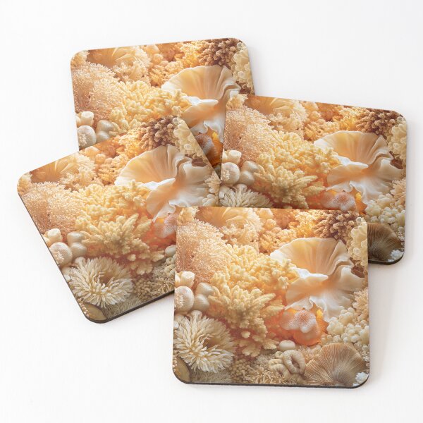 Item preview, Organic Worlds: Amber Garden — Coral Macro Landscape designed and sold by Atlas-of-Worlds.