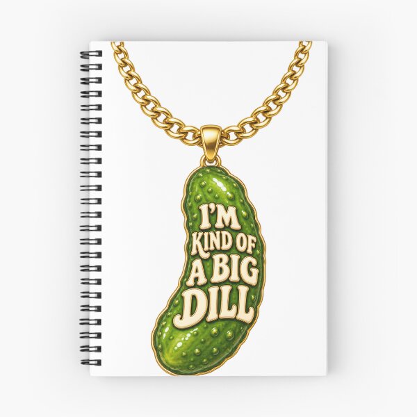 Item preview, I’m Kind of a Big Dill Gold Pickle Necklace designed and sold by Kimberly Palmer.