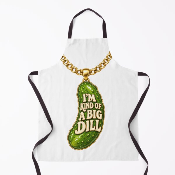 Item preview, I’m Kind of a Big Dill Gold Pickle Necklace designed and sold by Kimberly Palmer.