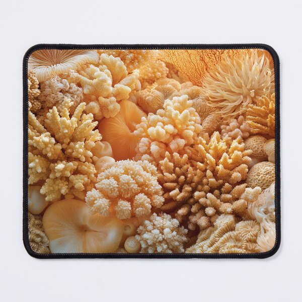 Item preview, Organic Worlds: Golden Reef — Coral Macro Landscape designed and sold by Atlas-of-Worlds.