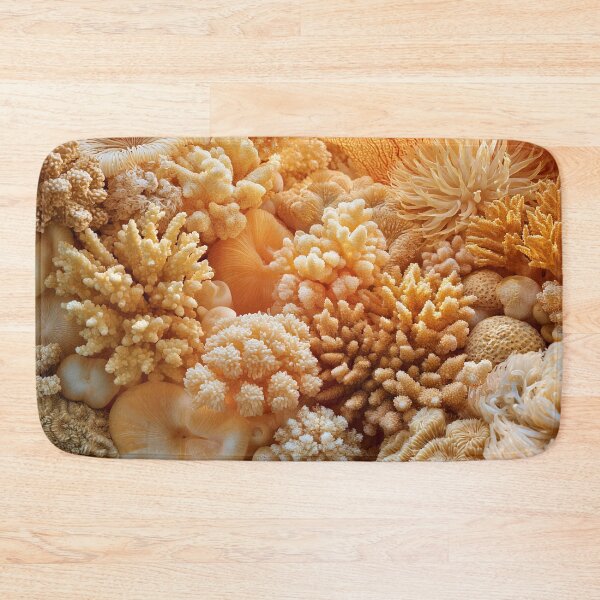 Item preview, Organic Worlds: Golden Reef — Coral Macro Landscape designed and sold by Atlas-of-Worlds.