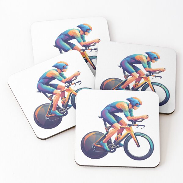 Item preview, Low Poly Triathlete On An Aero Bike designed and sold by eduardoroa22.