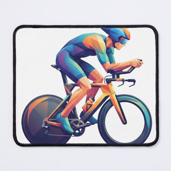 Item preview, Low Poly Triathlete On An Aero Bike designed and sold by eduardoroa22.