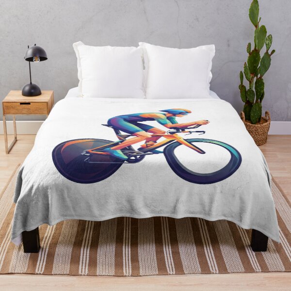 Aperçu de l'œuvre Triathlète low poly sur un vélo aérodynamique créée et vendue par eduardoroa22.