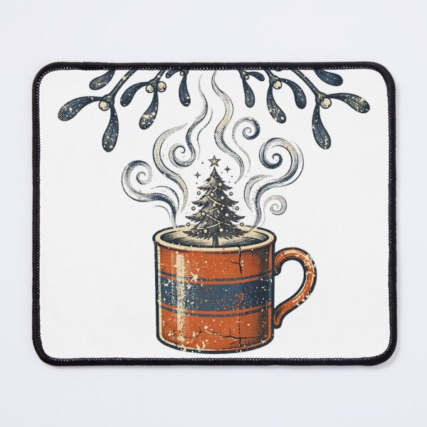 Item preview, Mistletoe Mornings Mulled Evenings Christmas Tee designed and sold by Worn and Witty.