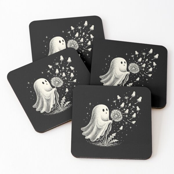 Item preview, Cute Ghost Blowing Dandelion Wish Funny Halloween Spooky designed and sold by Juansustait.