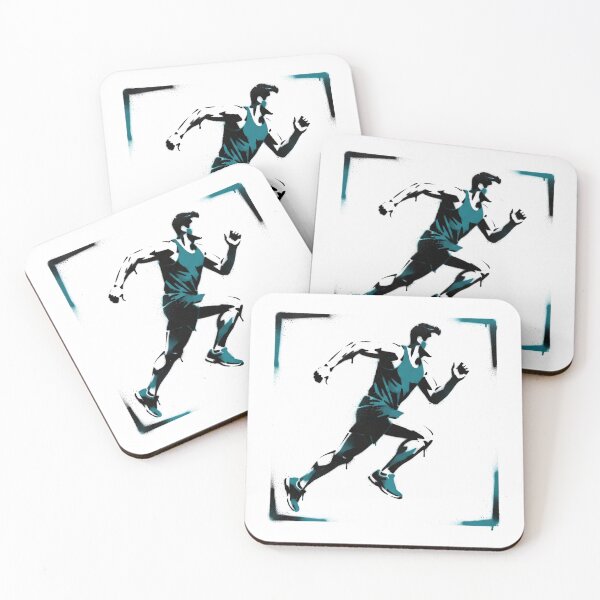 Item preview, Street Stencil Runner Mid-Stride designed and sold by eduardoroa22.