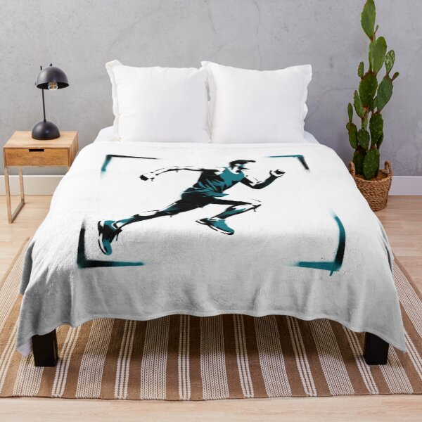 Item preview, Street Stencil Runner Mid-Stride designed and sold by eduardoroa22.