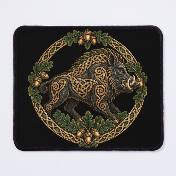 Item preview, Celtic boar in interlacing patterns designed and sold by lAnJefurtifeu.