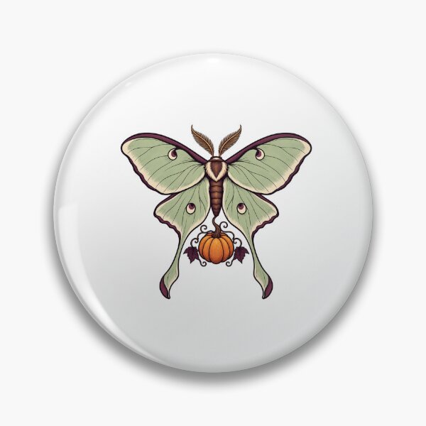 Item preview, Halloween Moth Gift – Luna Moth and Pumpkin designed and sold by UrbanCanvvas.