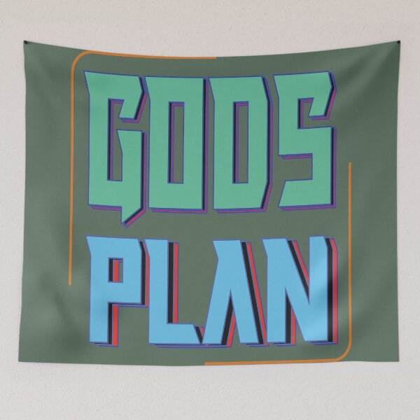 Item preview, God's Plan Inspirational Faith Typography Design designed and sold by Mdjahirulsk.