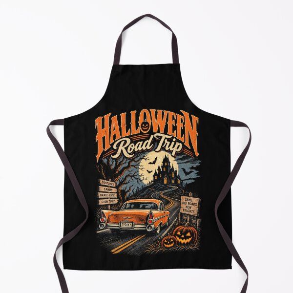 Item preview, Halloween Road Trip – Retro Vintage Car Haunted House Spooky Halloween Design designed and sold by RockitBaby.