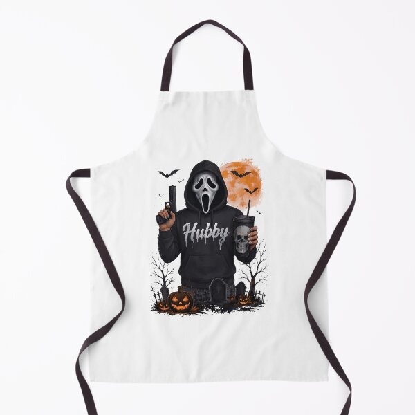 Item preview, Halloween Hubby Ghost Face Mask Pumpkin Booze Spooky Husband designed and sold by ostenlee.