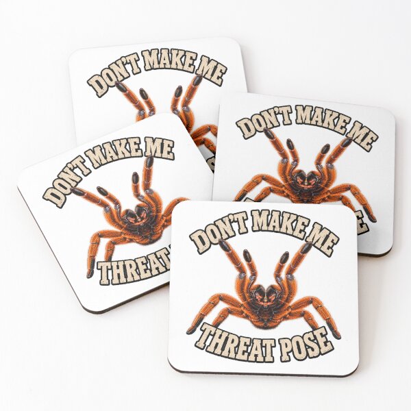 Item preview, Don’t Make Me Threat Pose – Orange Baboon Tarantula OBT designed and sold by threadandfangs.