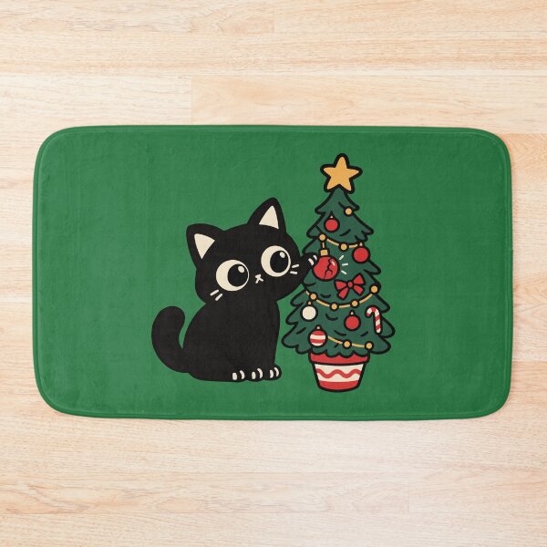 Item preview, Mischievous Cat Broke the Christmas Lights designed and sold by MewMade.