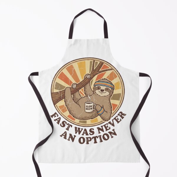 Item preview, Fast Was Never An Option - Sarcastic Sloth Coffee Retro Vintage designed and sold by HappyHarmony40.