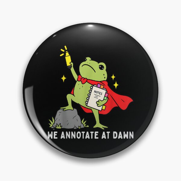 Item preview, We Annotate At Dawn English Teacher Funny Frog Reader designed and sold by MatherFisher.
