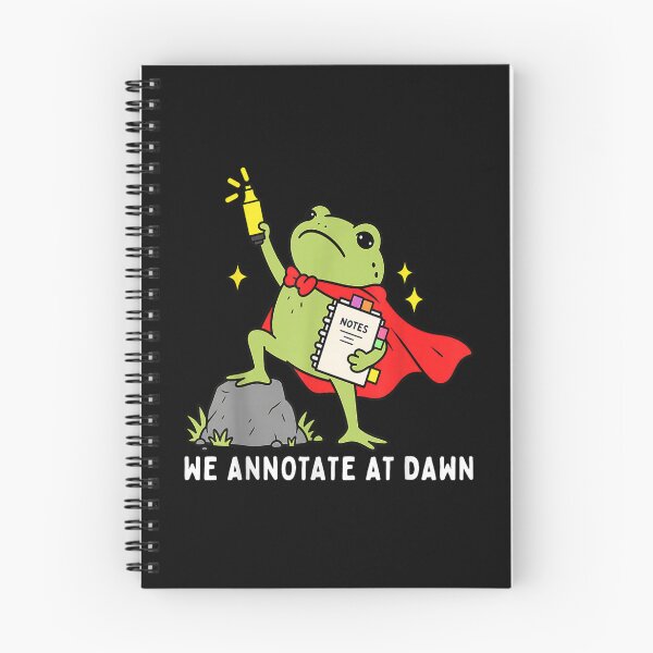 Item preview, We Annotate At Dawn English Teacher Funny Frog Reader designed and sold by MatherFisher.