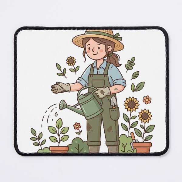 Item preview, Gardener With A Watering Can, Folk Line designed and sold by eduardoroa22.