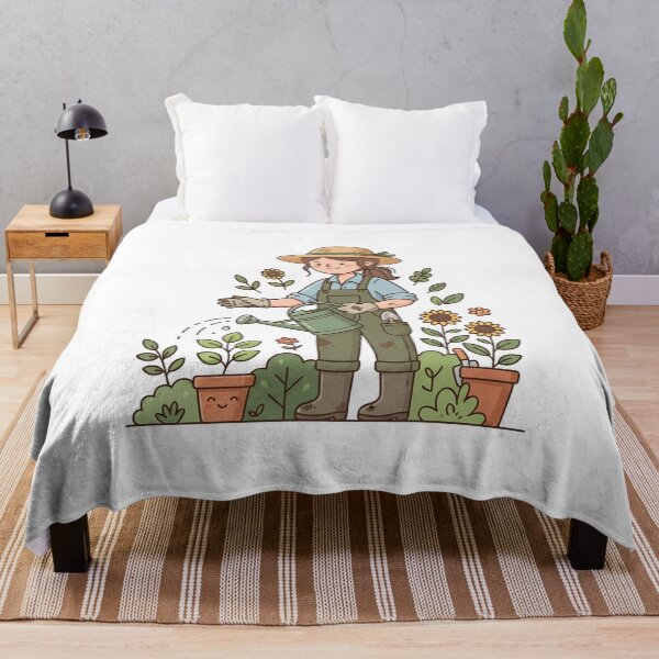 Item preview, Gardener With A Watering Can, Folk Line designed and sold by eduardoroa22.