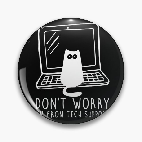 Item preview, Dont Worry Im From Tech Support Funny Cat Laptop designed and sold by haitrieuic96.
