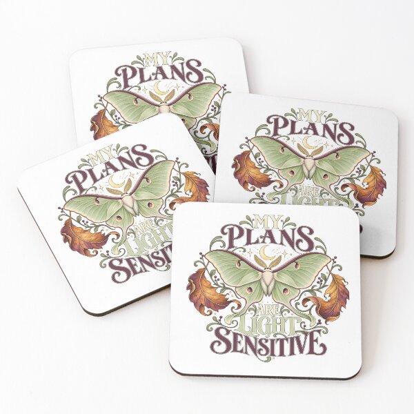 Item preview, My Plans Are Light Sensitive – Illustrated Luna Moth Nature Gift designed and sold by UrbanCanvvas.