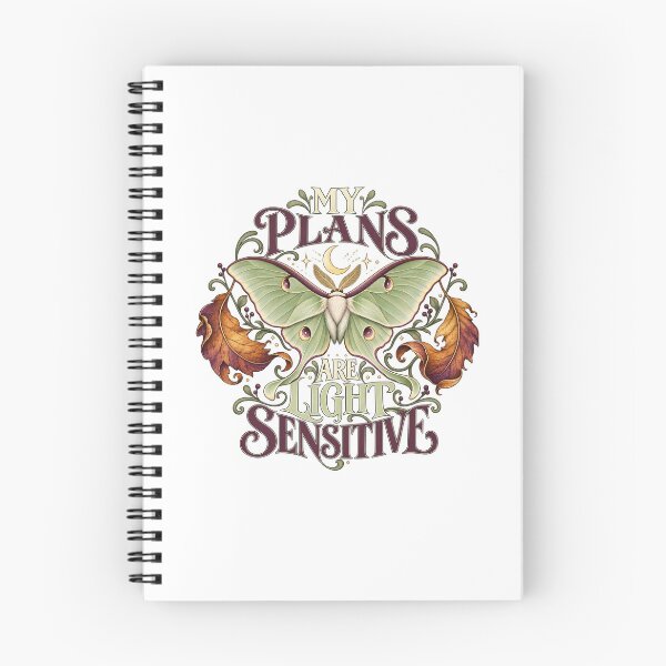 Item preview, My Plans Are Light Sensitive – Illustrated Luna Moth Nature Gift designed and sold by UrbanCanvvas.