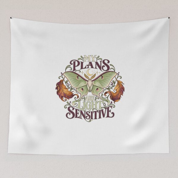 Item preview, My Plans Are Light Sensitive – Illustrated Luna Moth Nature Gift designed and sold by UrbanCanvvas.