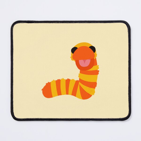 Item preview, Striped Orange Worm designed and sold by ClumsyPillbug.