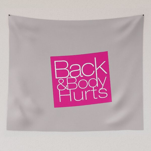 Item preview, Back & Body Hurts Pink Distressed Saying T-Shirt-37 designed and sold by WandaUngerd.