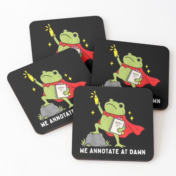 Item preview, We Annotate At Dawn English Teacher Funny Frog Reader Tee designed and sold by Juansustait.