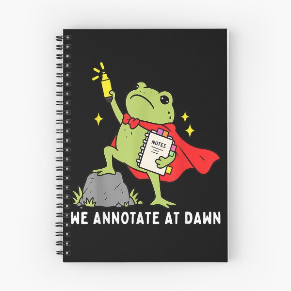 Item preview, We Annotate At Dawn English Teacher Funny Frog Reader Tee designed and sold by Juansustait.