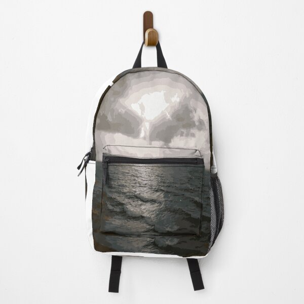 Item preview, Black and White Sea Sunset Monochromatic Art designed and sold by Rain-Road.