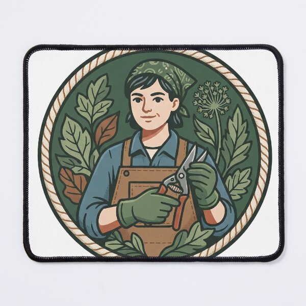 Item preview, Gardener Medallion With Garden Shears designed and sold by eduardoroa22.
