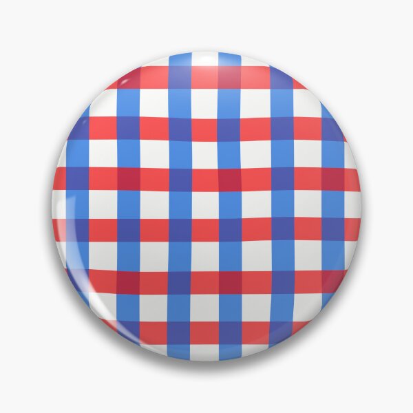 Item preview, Patriotic Red White Blue Gingham Check Pattern designed and sold by Jeallan Designs.