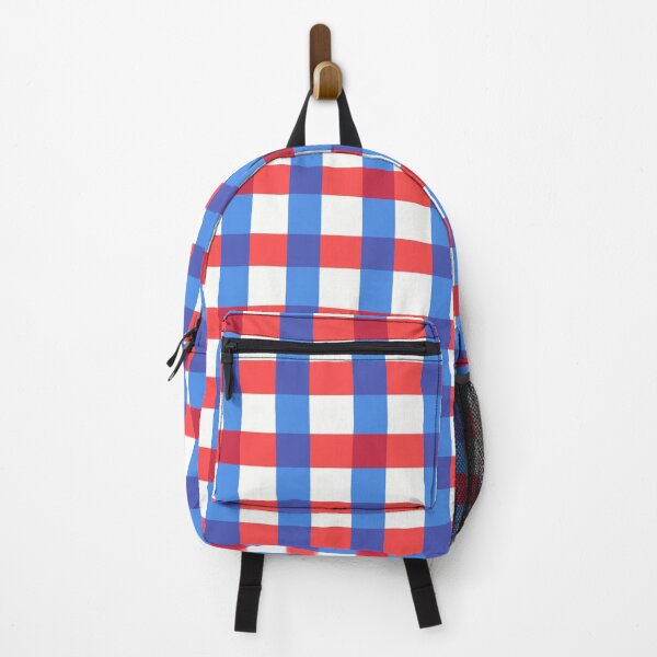 Item preview, Patriotic Red White Blue Gingham Check Pattern designed and sold by Jeallan Designs.