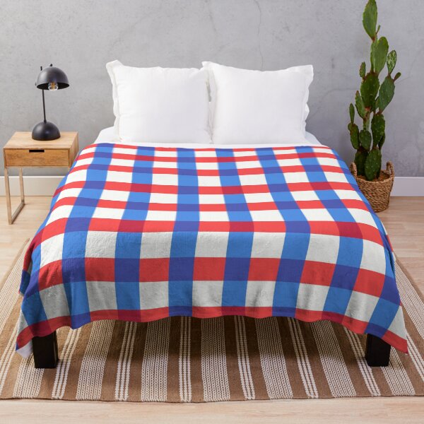 Item preview, Patriotic Red White Blue Gingham Check Pattern designed and sold by Jeallan Designs.