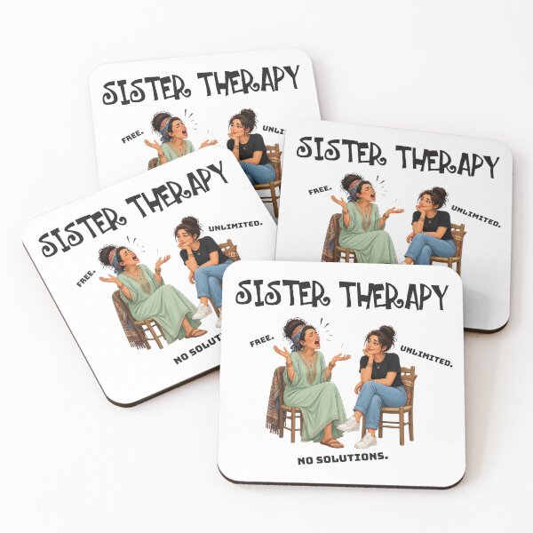 Item preview, Sister Therapy Funny Sister Quote Humor Gift Design designed and sold by KaBaRen.