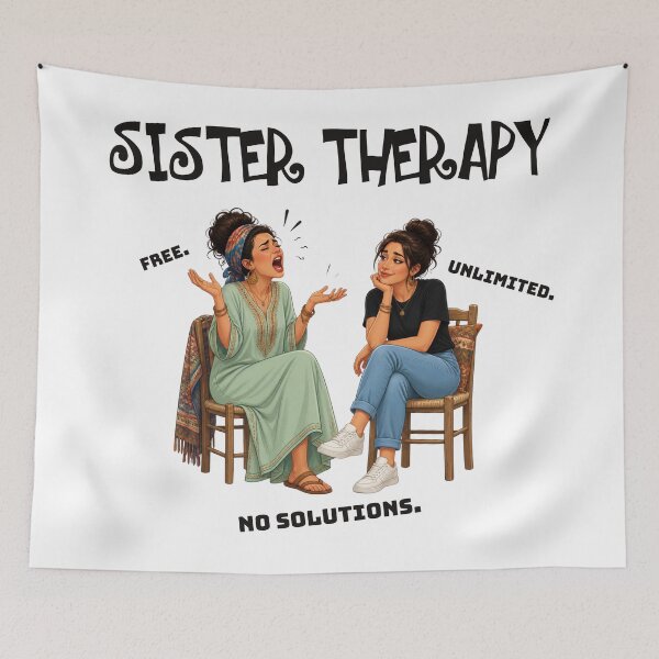 Item preview, Sister Therapy Funny Sister Quote Humor Gift Design designed and sold by KaBaRen.