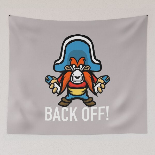Item preview, Back Off Pirate Cartoon Spray Paint Tee-49 designed and sold by WandaUngerd.