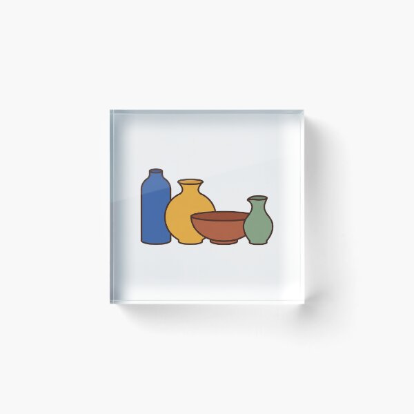 Artikelvorschau, Illustration einer handgefertigten Keramiktöpferin in flachen Farben entworfen und verkauft von seunghus.