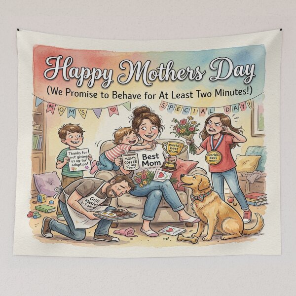 Item preview, Humorous Mother's Day Family Card Front Cover Design designed and sold by Solomon-Ent-144.