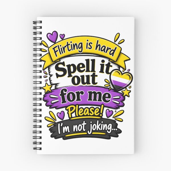 Item preview, Non-Binary Flirting Challenges Illustrated Design designed and sold by Tyler Rickard.