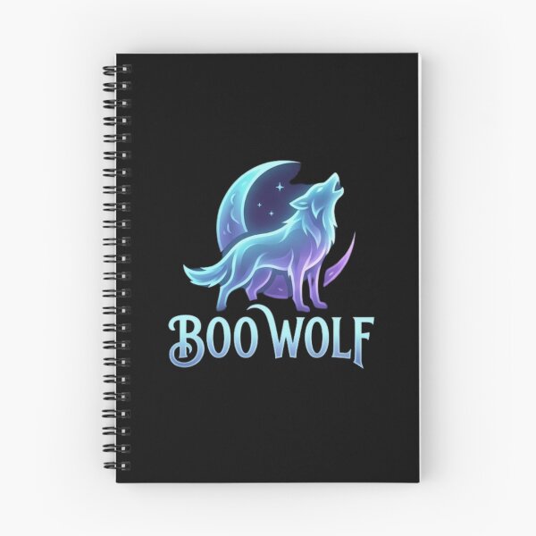 Item preview, BOO WOLF - Ethereal Spirit Wolf and Celestial Moon designed and sold by NightshadeWolfs.