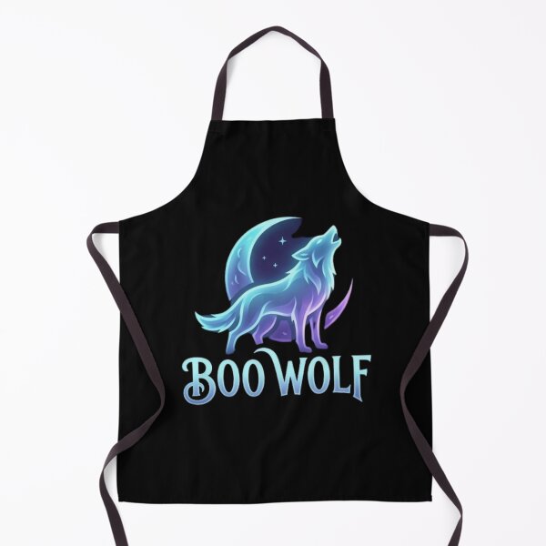 Item preview, BOO WOLF - Ethereal Spirit Wolf and Celestial Moon designed and sold by NightshadeWolfs.