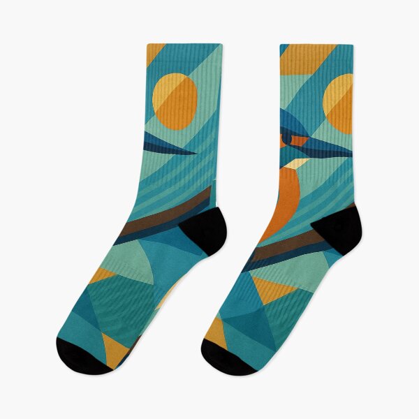 Item preview, Kingfisher - a Geometric illustration. designed and sold by GalleryKauffeld.