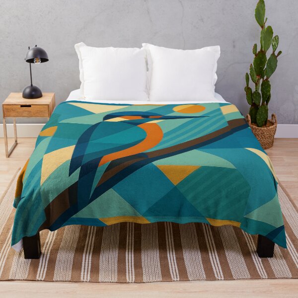 Item preview, Kingfisher - a Geometric illustration. designed and sold by GalleryKauffeld.