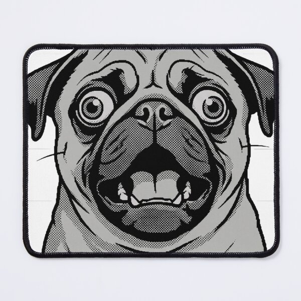 Item preview, Funny Pug Overthinking Stress Humor designed and sold by NzrProcreate.